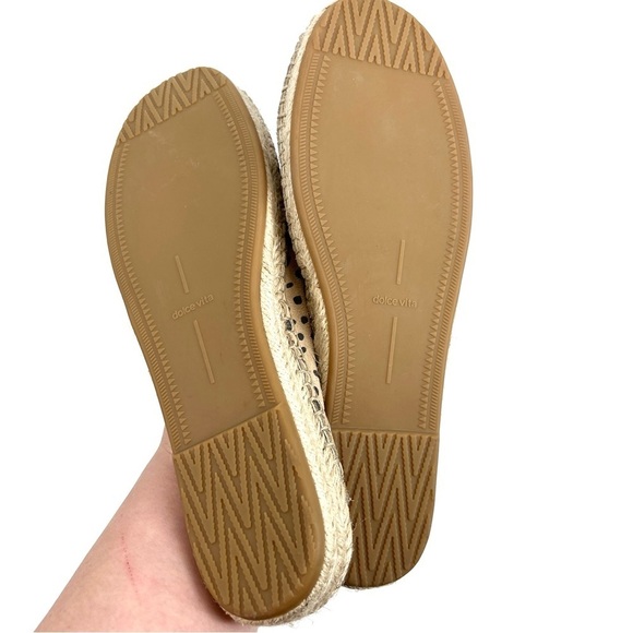 Dolce Vita Womens 8 Tan Leopard Espadrille Mules - Picture 8 of 8